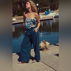 Free People Demi Cotton-Linen Pants